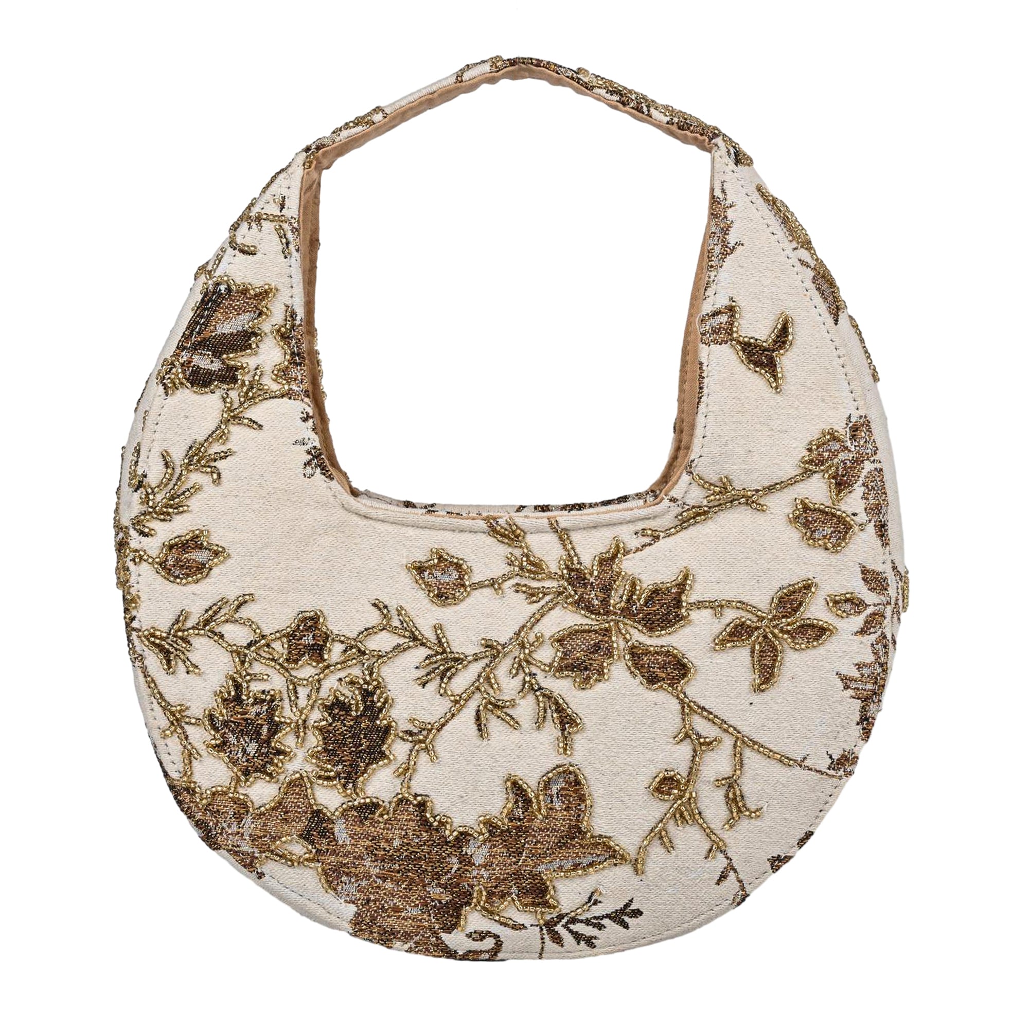 Golden Ivy Crescent Bag