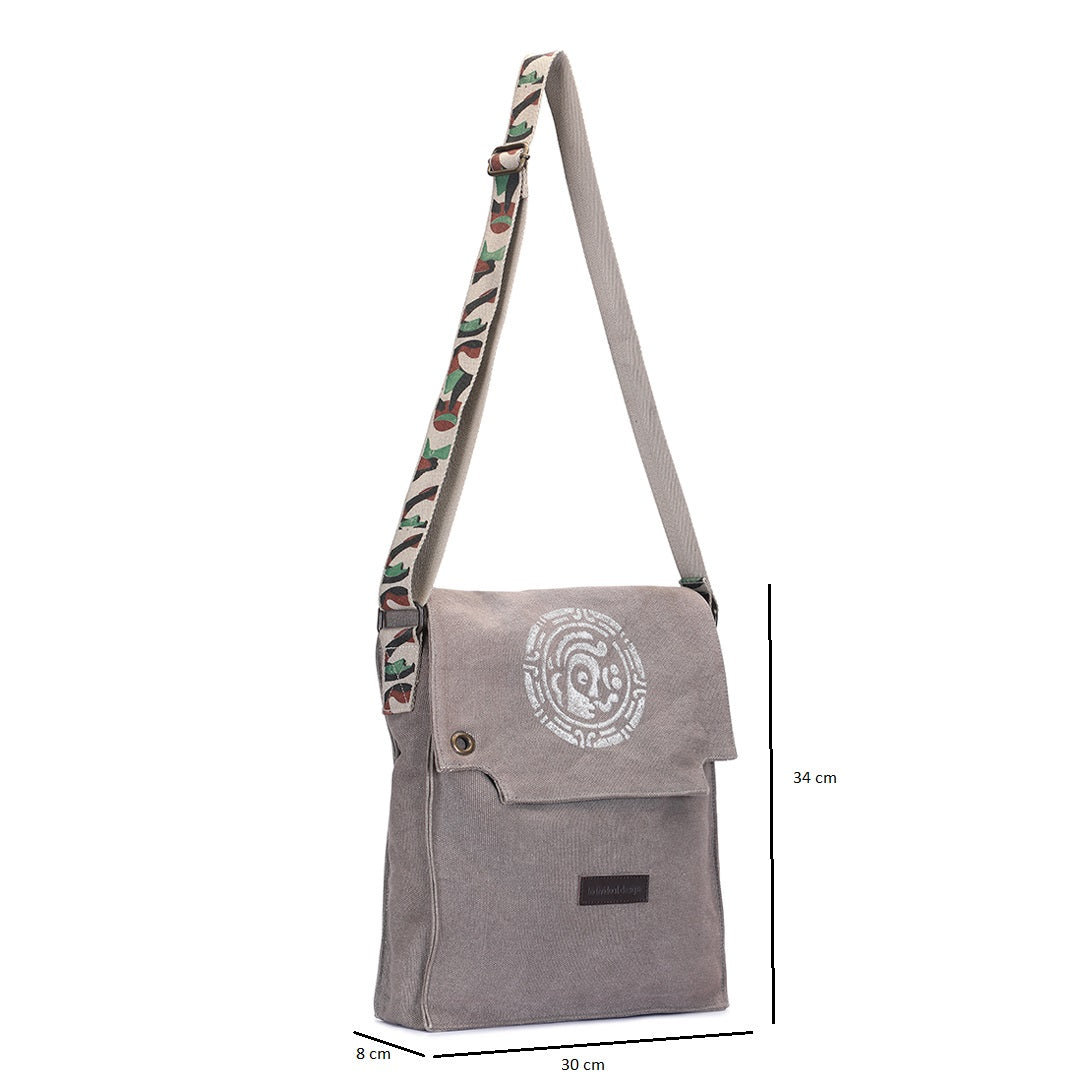 Samuel Messenger Bag - Grey