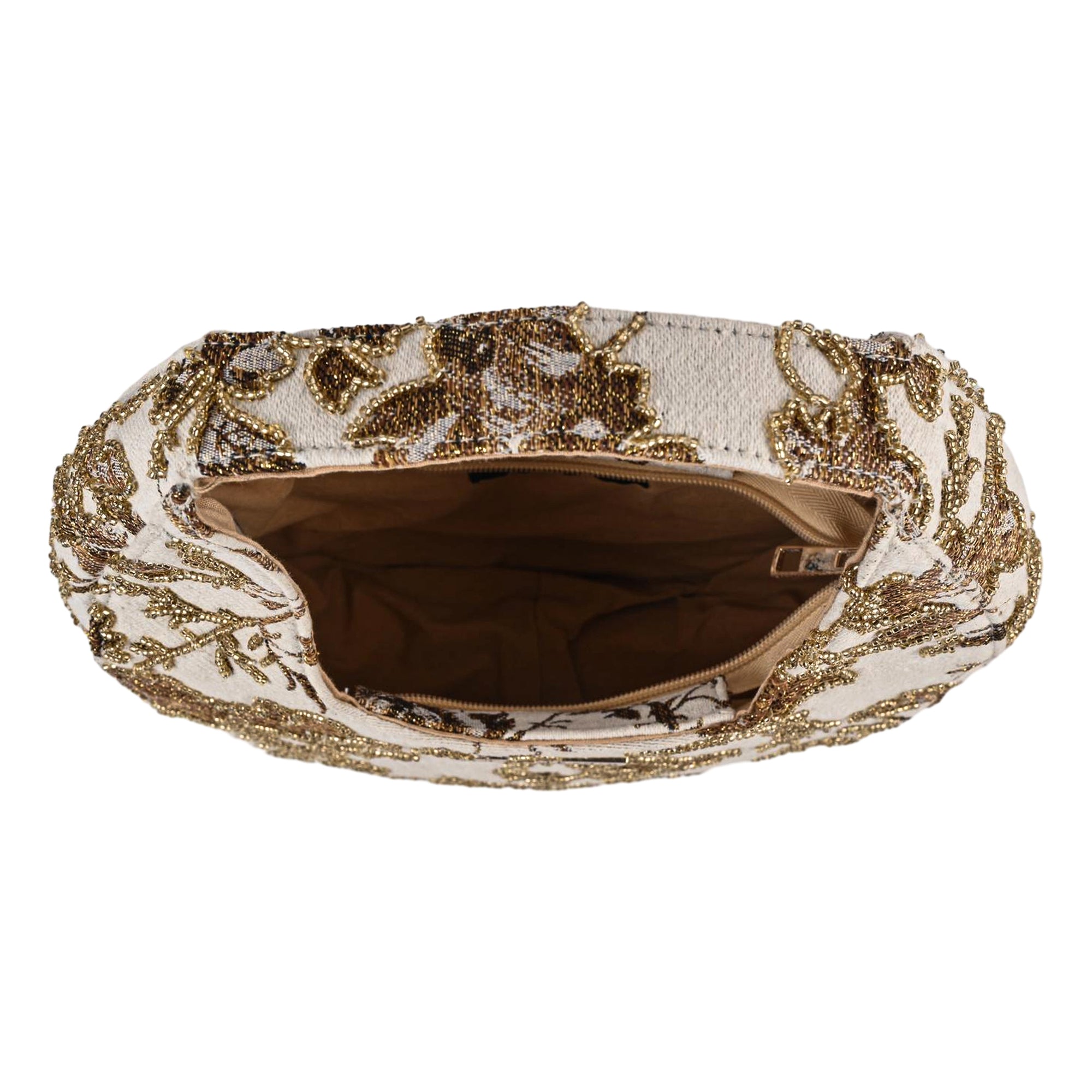 Golden Ivy Crescent Bag