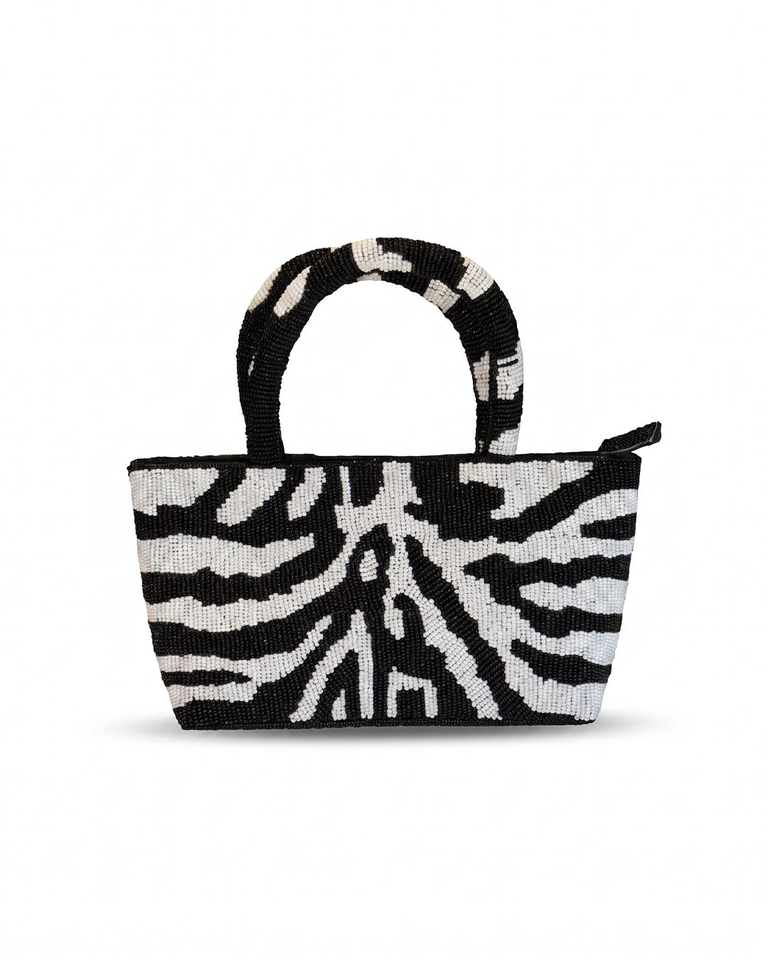 Beaded Zebra Noir