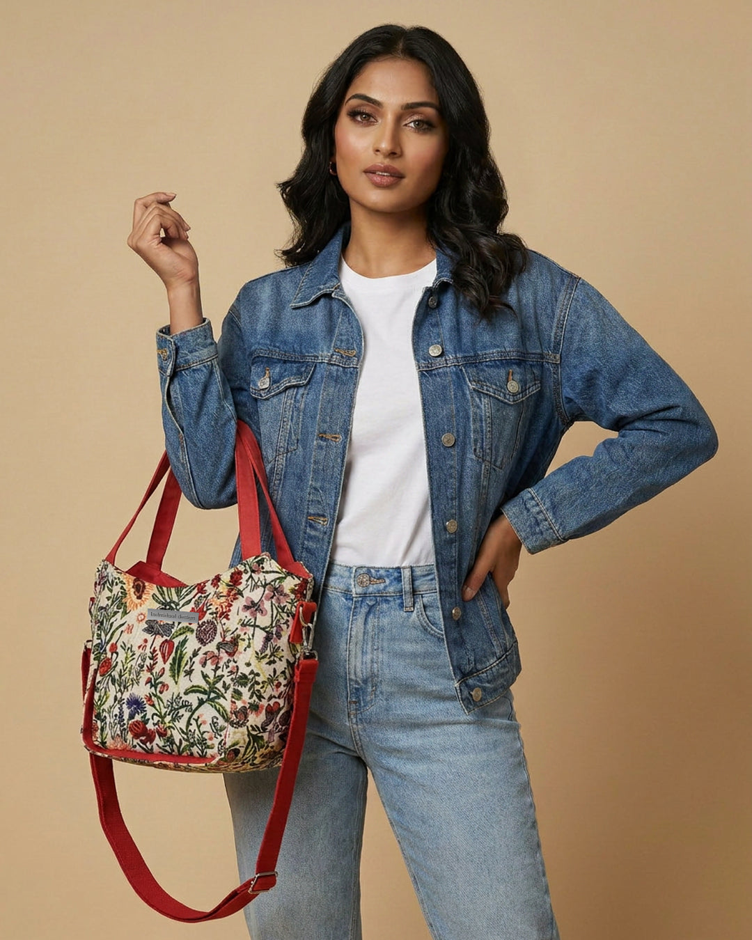 Retro Tote Bag - Red