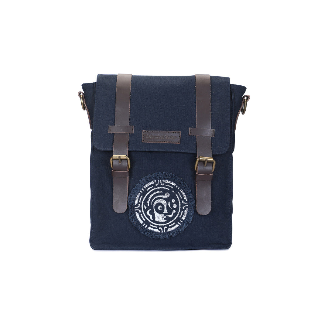 Bruno Messenger Bag - Navy Blue