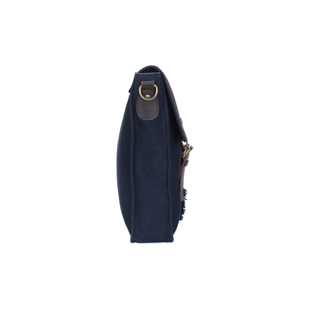 Bruno Messenger Bag - Navy Blue