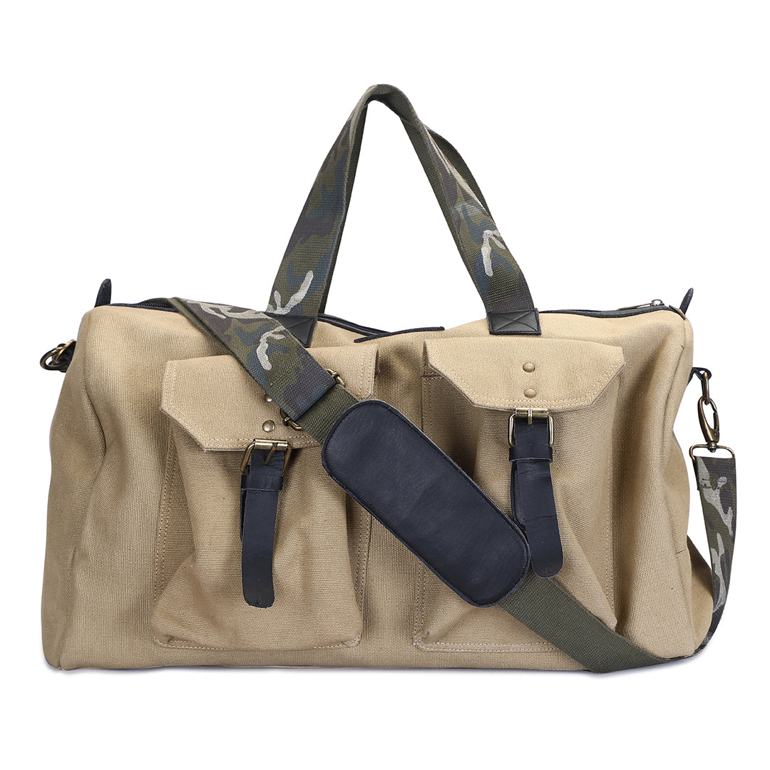 Emiliano Duffle Bag - Beige