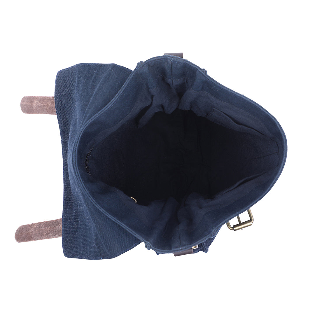 Bruno Messenger Bag - Navy Blue