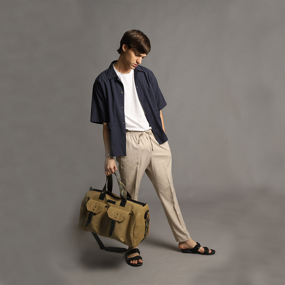 Emiliano Duffle Bag - Beige