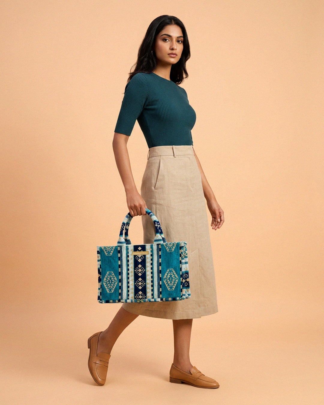 Kaira Jacquard Box Bag