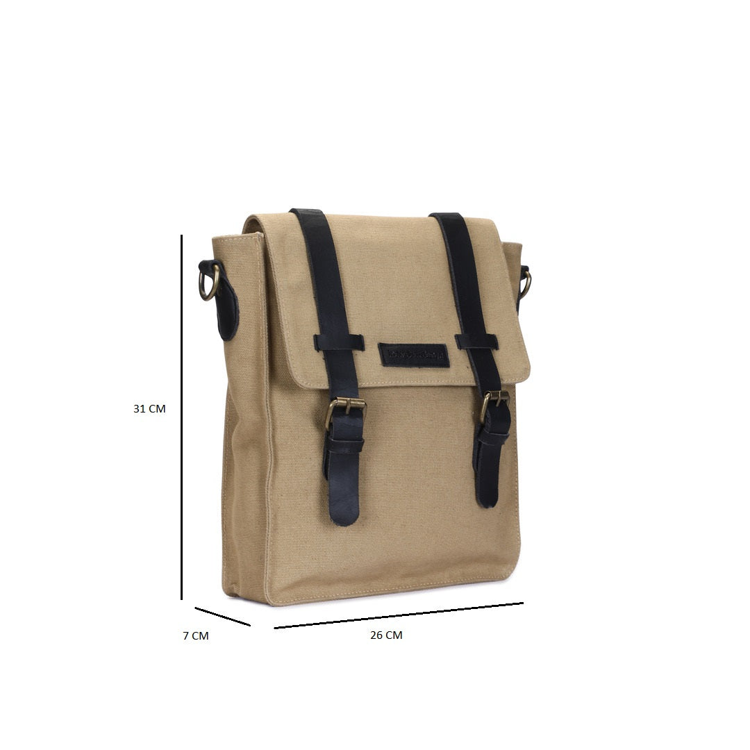 Bruno Messenger Bag - Beige