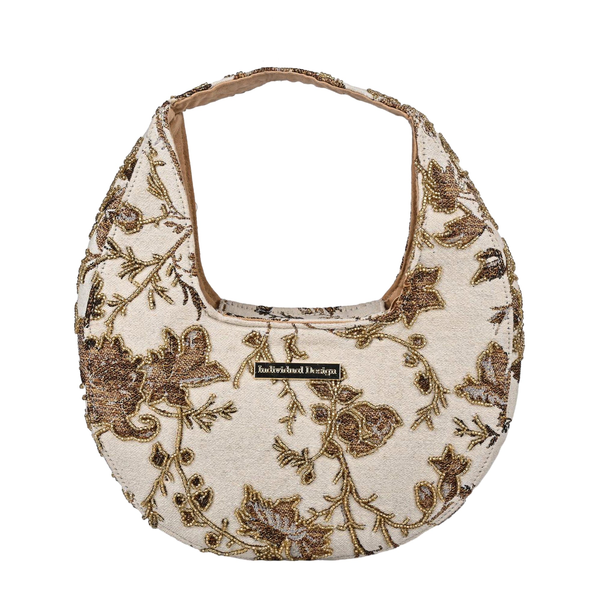 Golden Ivy Crescent Bag