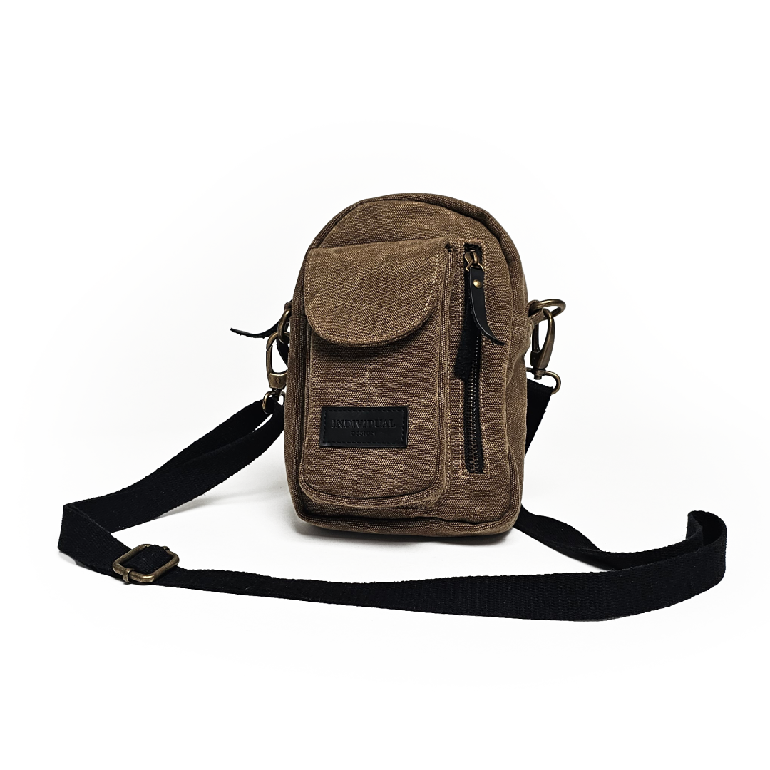 Sergio Crossbody Bag - Brown