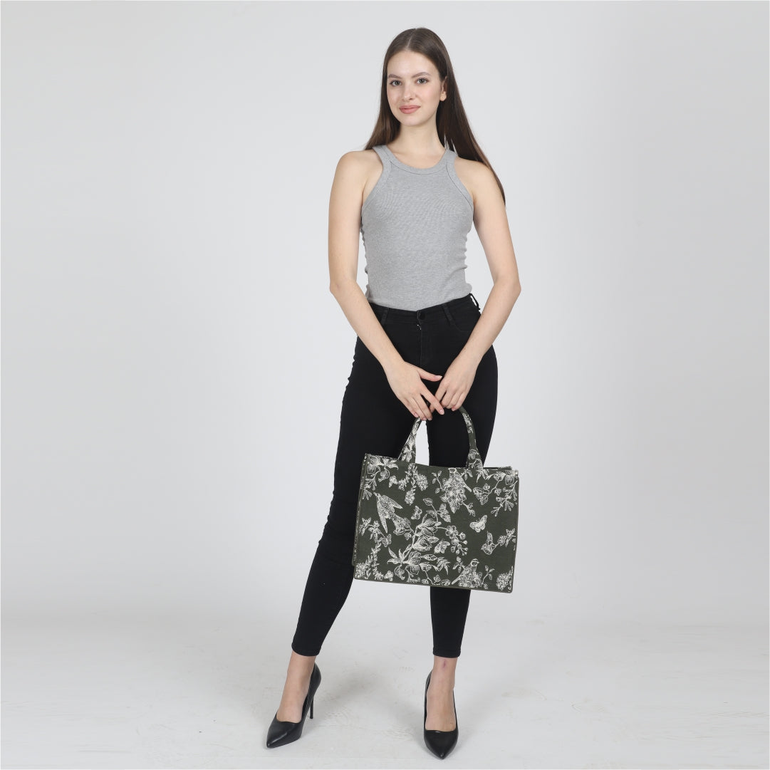 Mia Birdie Box Bag -Green