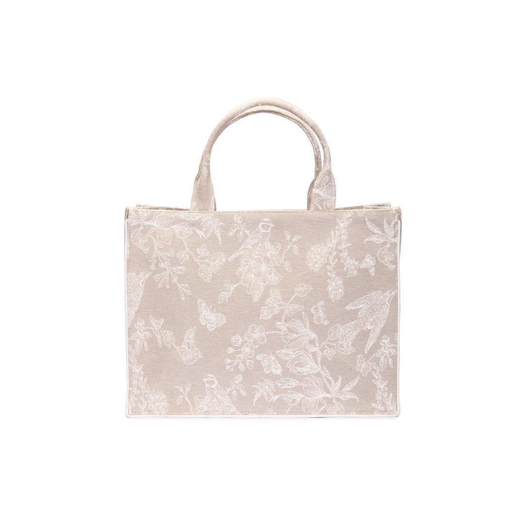 Mia Birdie Box Bag - Beige