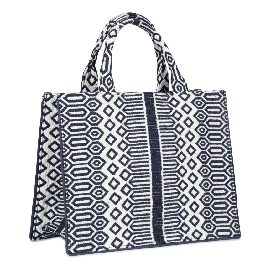 Lana Geometric Box Bag - Blue